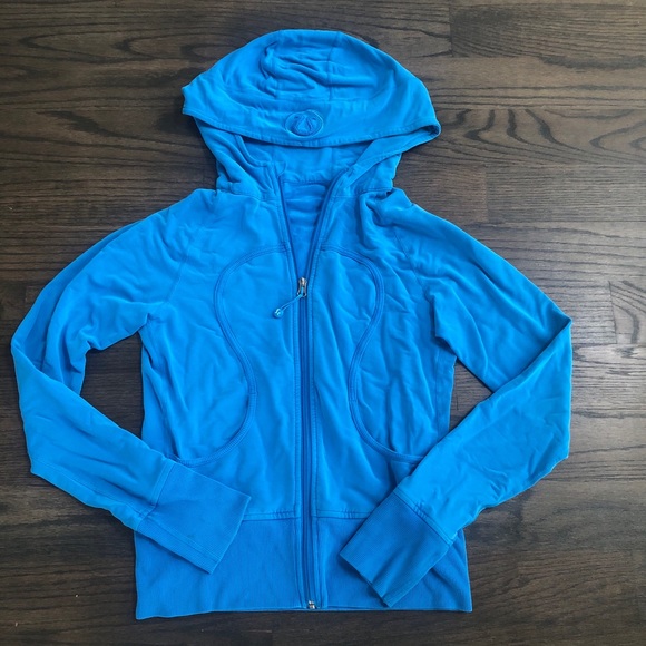 lululemon athletica Jackets & Blazers - Lululemon Blue Scuba Full Zip Sweatshirt Jacket